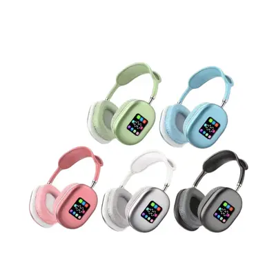 Grenzüberschreitend 2026 neues Modell P9 kabellose Over-Ear-Kopfhörer mit farbigem Bildschirm, extra lange Akkulaufzeit, Großhandel, direkt vom Hersteller