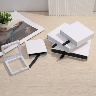 In Stock Transparent PE Film Suspended Box Jewelry Packaging Box Nail Art Display Box Accessory Drawer Box - 8