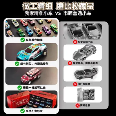 Kinder-Spielzeugauto-Set aus Legierung, Mini-Modelle