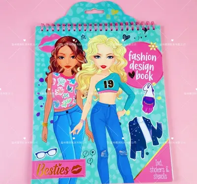 Çizgi film çocuk DIY giydirme kitabı, çıkartma - 9