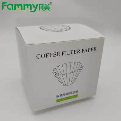Flower-Shaped Wavy Coffee Filter Paper for American Coffee Makers, B01 - 7
