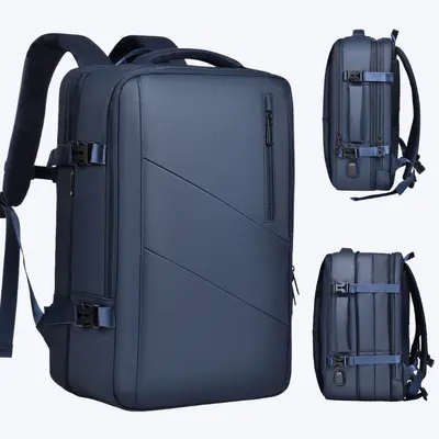 Men's Business Commuter Backpack, Large Capacity, Laptop Compartment, Waterproof - 9