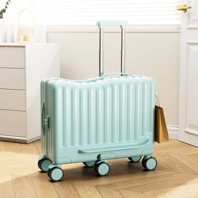 20-Inch Kids Ride-On Carry-On Suitcase, Combination Lock, 6 Wheels - 7