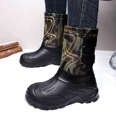 Plus Size Snow Boots, Waterproof, Non-Slip, Fleece-Lined
