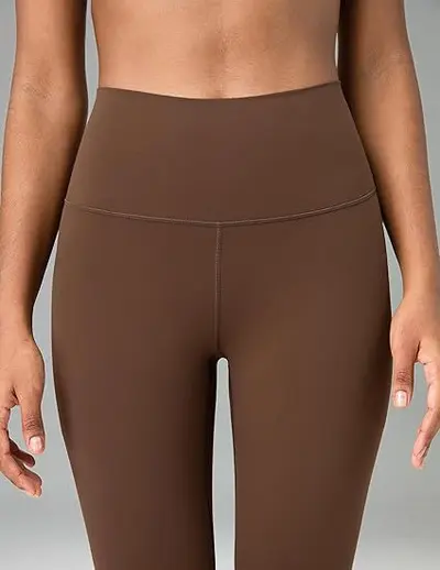 Kadın Naylon Elastan Yoga Pantolonu, Yüksek Bel Kalça Kaldırıcı Tayt - 11