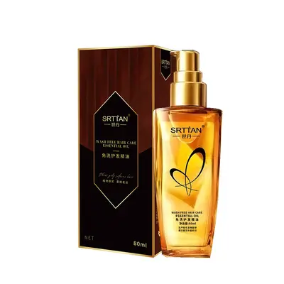 Kuru saçlar için durulanmayan Fas argan saç bakım yağı, yumuşatıcı - 6
