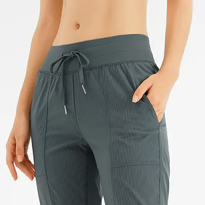 Women's Spring Summer Harem Sports Pants, Thin, Quick-Dry, Cropped Length - 6