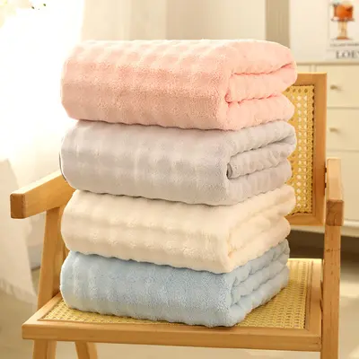 Banyo Havlusu Mercan PolÖ 90*170 Yetişkin Emici Hızlı Kuruyan Büyük Boy Kalın Yüzme Sarmalı Tüm Vücut Giyilebilir Büyük Banyo Havlusu Özel Sipariş - 3
