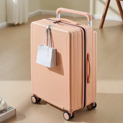 20-Inch Cabin Suitcase, Wide Wheels, Combination Lock, Lightweight - 11