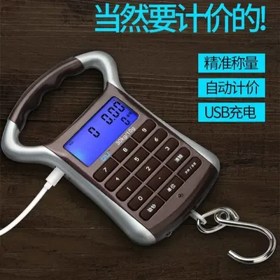 Rechargeable Portable Digital Vegetable Market Scale with Hook - 7
