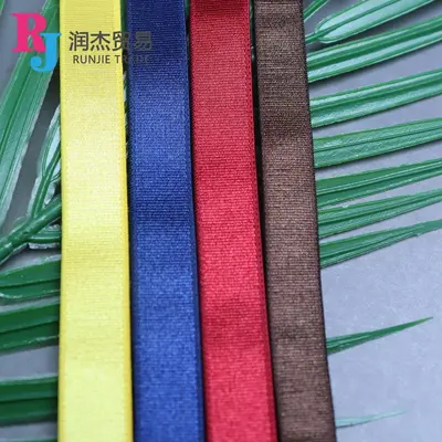 2.5cm Glossy Elastic Band for Caps and Lingerie Straps - 3