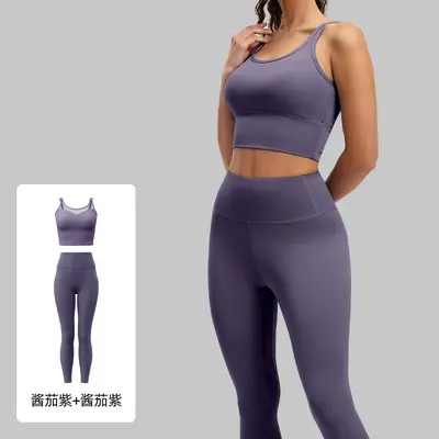 Damen Yoga-Set mit hoher Taille und Po-Lifting-Effekt - 11