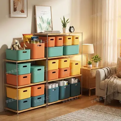Large Desktop Drawer Storage Box, Plastic - 3