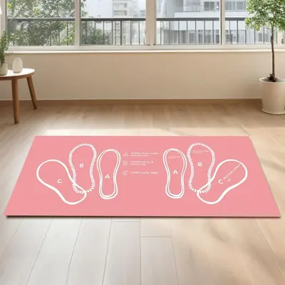 Durable and noise-reducing foot mats Pilates squat step training home fitness mats for men and women exercise non-slip mats in stock - 12