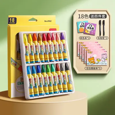 Wasserlösliche Ölpastellkreiden 36 Farben Kinder-Set ungiftig - 10