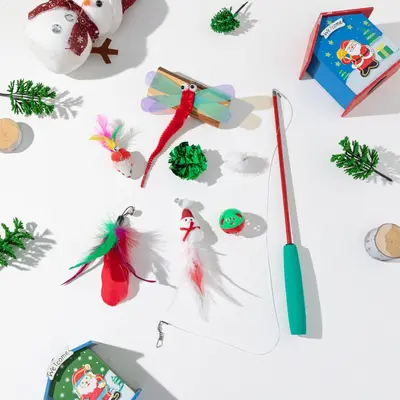 Customizable Plastic Cat Teaser Wand - 11