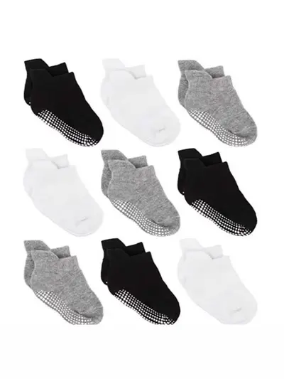 Anti-Slip Silicone Dot Cotton Boat Socks for Kids
