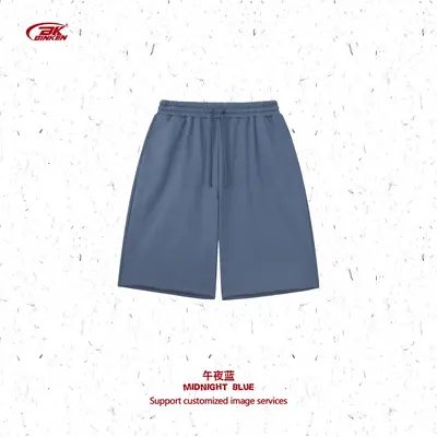 Erkek Yaz Retro Eşofman Şortu, 350G Kumaş, Bol Kesim Koşu Spor Şort - 11