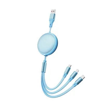 3-in-1 100W super fast charging cable 6A for Apple, Android and Huawei - 8