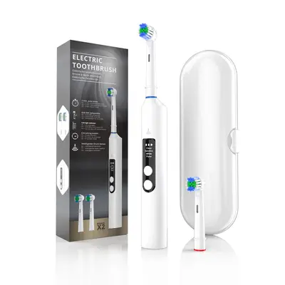 Wireless Charging Adult Electric Toothbrush, Rotating Head, Pressure Sensor - 4