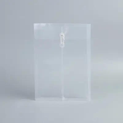 Thick A4 Transparent File Bag, Drawstring, Large Capacity, Waterproof - 7