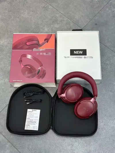 QC55 Bluetooth-Kopfhörer, faltbar, mit Ledertasche - 9