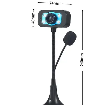 HD-USB-Webkamera mit Mikrofon und Nachtsichtbeleuchtung - 6