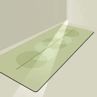 Star Pattern Yoga Mat, Non-Slip, Natural Rubber and PU - 4
