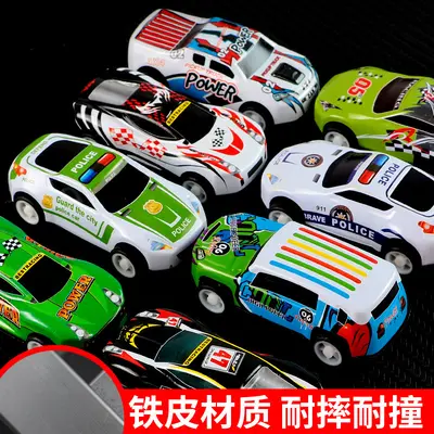 Alloy Mini Tinplate Toy Car with Graffiti Design