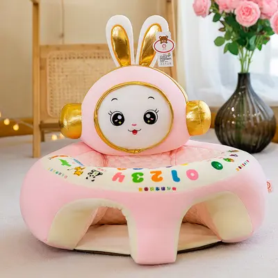 Baby Learning-to-Sit Plush Sofa with Anti-Fall Backrest - 12