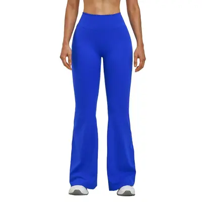 Kadın Kadife Yüksek Bel Bol Paça Spor Pantolon, Model 2546