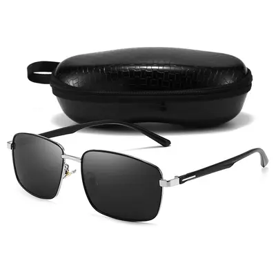 Metal Frame Polarized Driving Sunglasses - 4