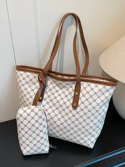 Damen-Mutter-Kind-Tasche mit Karomuster, großes Fassungsvermögen, Modell 2025 - 3
