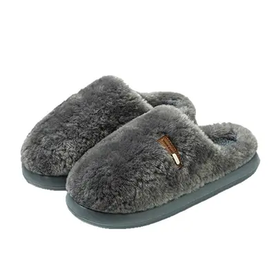 Damen Winter-Baumwollpantoffeln, dicke Sohle, rutschfest