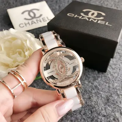 Women's quartz watch with stone accents, round open dial, pink - 11