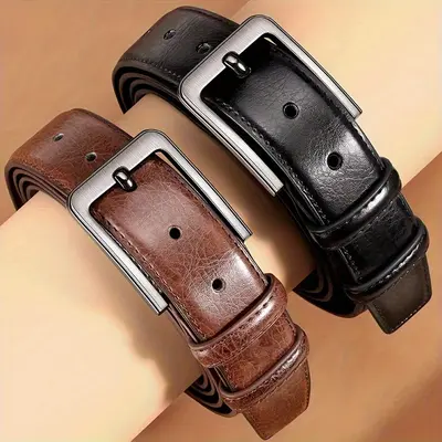 Men's retro luxury new belt buckle, simple and versatile belt, ready for wholesale for jeans.