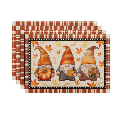Halloween Patterned Linen Placemat, Insulating Table Mat - 11