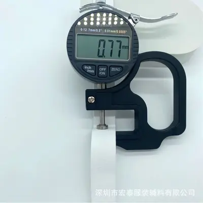 Spandex-Elastikband, Schwarz-Weiß gepunktet, 3-7 mm