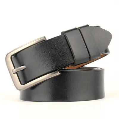 Men's genuine leather extended large size belt pure cowhide export model, specializing in the production of extended men's genuine leather belts - 2