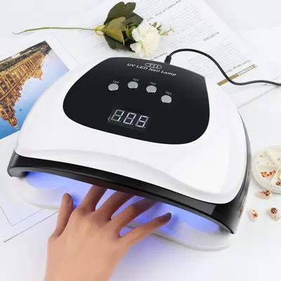 Tırnak fototerapi makinesi, tırnak salonu oje UV oje giyilebilir tırnak kürleme çabuk kuruyan jel tırnak salonu pişirme lambası sınır ötesi