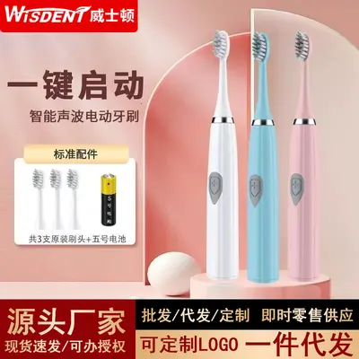 E802 Electric Toothbrush, Battery, Sonic, Soft Bristles - 1