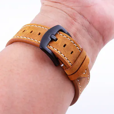 Genuine Leather Crazy Horse Watch Strap for Moto GearS3