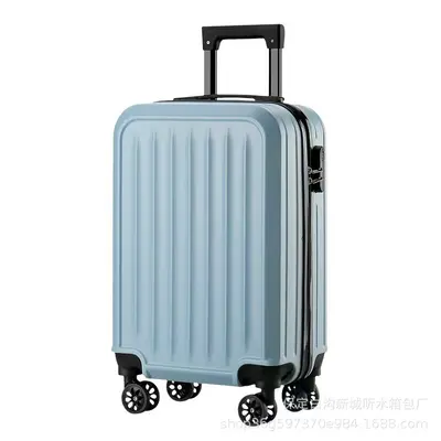 20 Inch Vertical Stripe Matte Lightweight Durable Trolley Suitcase - 10