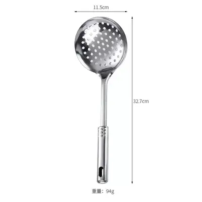 Paslanmaz Çelik Sote Spatula ve Kepçe Seti, Balık Spatulası, Süzgeç - 8