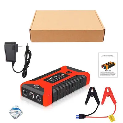 12V Portable Car Jump Starter Power Bank with QC Fast Charging - 7