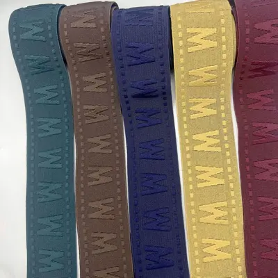 W Letter Floral Elastic Rubber Band for Shoes and Waistbands, High Elasticity - 2