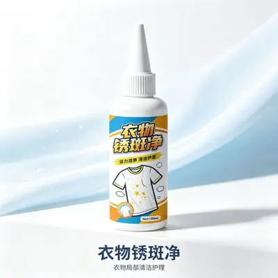 Rust and Yellow Stain Remover for White T-Shirt Fabric