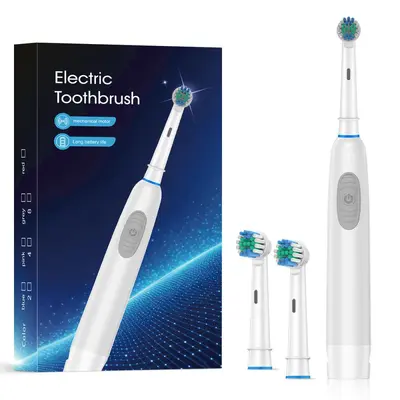 Yetişkin elektrikli diş fırçası, kuru pil, su geçirmez, çok renkli - 9