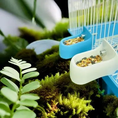 Hamster-Wasserspender zum Anhängen an den Käfig, Trinkflasche für Kleintiere, Wasserspender aus Edelstahl mit Kugelventil, auslaufsicher, Tränke für Kleintiere