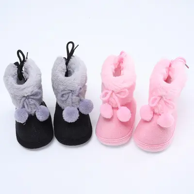 Babyschuhe 0-1 Jahre rutschfeste weiche Sohle Baumwolle Lauflernschuhe für Herbst und Wint